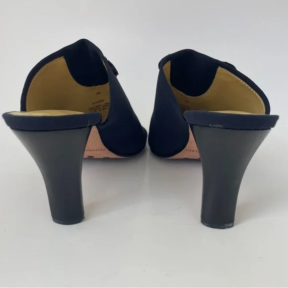 ANTONIO MELANI Black and Pink Mules with Butterfly Detail - Picture 5 of 12